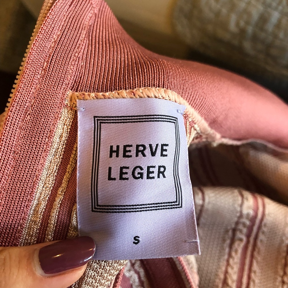 Herve Leger Mini Bodycon Dress